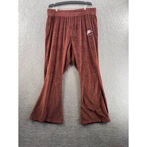Nike Air Velour Mid-Rise Slim Fit All Over Print Pants  Rust Color Size 1X